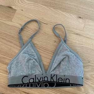 Calvin Klein gray bra